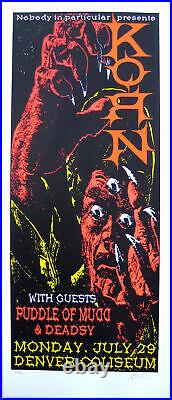 Korn Concert Poster 2002 Denver