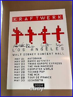 Kraftwerk Poster Signed Walt Disney Concert Hall 2024