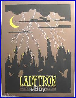 LADYTRON- ORIGINAL SIGNED/NUMBERED 2006 CONCERT POSTER by Mike Klay