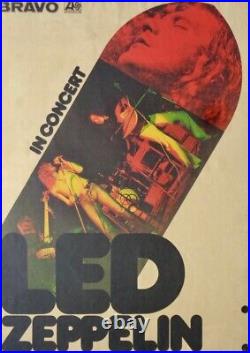 LED ZEPPELIN 1973 German A1 Concert poster GUNTHER KIESER LINEN ULTRA RARE LED ZEPPELIN 1973 German A1 Concert poster GUNTHER KIESER LINEN ULTRA RARE