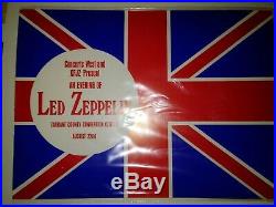 LED ZEPPELIN August 22 1970 TCCC Ft Worth TX concert poster ORIGINAL only one