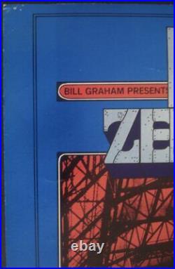 LED ZEPPELIN BG 199 OP1 FILLMORE concert poster RANDY TUTEN signed BILL GRAHAM