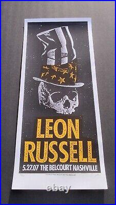 LEON RUSSELL #70/100 Print Mafia BELCOURT THEATRE NASHVILLE 2007 Concert Poster