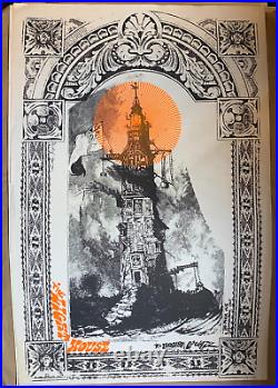 LIGHTHOUSE JAZZ VINTAGE 1970's SILK SCREENED ORIGINAL ART POSTER By EARL NEWMAN