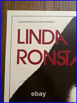 LINDA RONSTADT 1977 poster Notre Dame concert Original 23x17.5