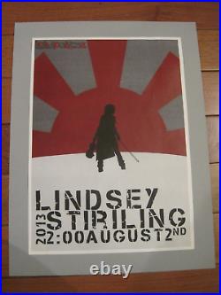 LINDSEY STIRLING 2013 Lollapalooza Chicago CONCERT POSTER VERY RARE READ