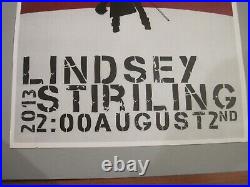 LINDSEY STIRLING 2013 Lollapalooza Chicago CONCERT POSTER VERY RARE READ