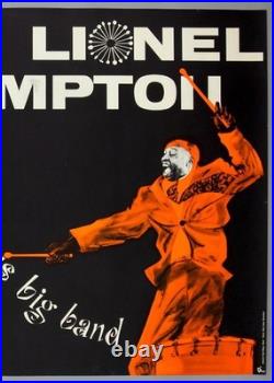 LIONEL HAMPTON rare vintage original Germany 1961 jazz concert poster MEYER