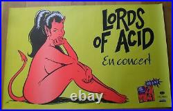 LORDS OF ACID techno electro original french concert poster'94