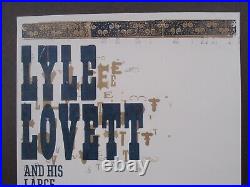 LYLE LOVETT &HIS LARGE BAND Hatch Show Print Nashville RYMAN 2005 Concert Poster