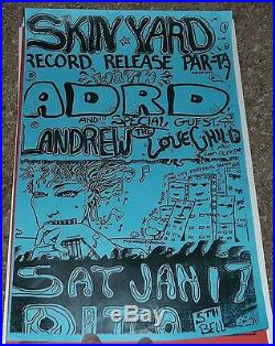 Landrew The Love Child ANDY WOOD Skin Yard concert flyer poster