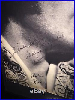 Large Rare Concert Poster With Elvis Presley Autograph On Tour / Hilton