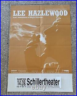 Lee Hazlewood Super Rare Original Oversized Concert Poster 2002 European Tour