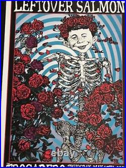 Leftover Salmon Original Concert Poster Philadelphia Grateful Dead Skull & Roses