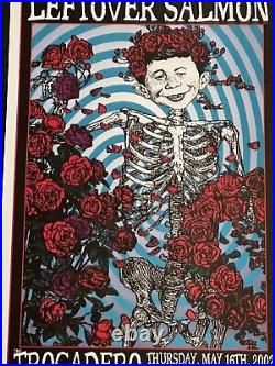 Leftover Salmon Original Concert Poster Philadelphia Grateful Dead Skull & Roses