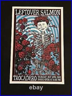 Leftover Salmon Original Concert Poster Philadelphia Grateful Dead Skull & Roses