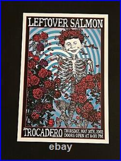 Leftover Salmon Original Concert Poster Philadelphia Grateful Dead Skull & Roses