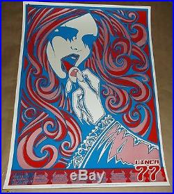 Linea 77 silkscreen concert poster Malleus 2003 RARE