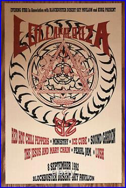 Lollapalooza Concert Poster 1992