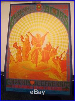 Lothar & Hand People The Doors Concert Poster Denver c 1967 Bob Schnepf c 1967