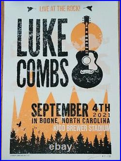 Luke Combs Concert Poster APP STATE 2021 Signed & Numbered IN HAND SOLD OUT