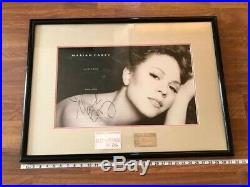 MARIAH CAREY AUTOGRAPHED POSTER with Concert Ticket 1993 Los Angeles, Vintage