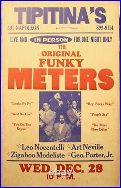 METERS (ORIGINAL FUNKY) Live In Person At Tipitina's CONCERT POSTER Card Stock