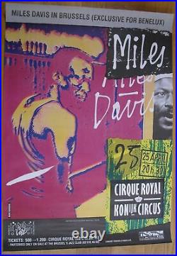 MILES DAVIS original concert poster jazz'83