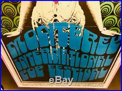 MONTEREY POP FESTIVAL (1967) Framed ORIGINAL Concert Poster (AOR-3.5, Type 2)