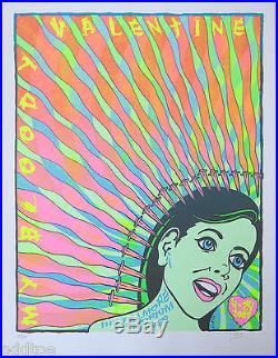 MY BLOODY VALENTINE Original S/N 2009 Concert Poster by Lindsey Kuhn, green girl