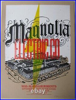 Magnolia Electric Co Poster with Alasdair Roberts 2005 Concert Signed and Numbered