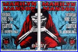 Marilyn Manson Clutch Concert Poster Set (2) 1995