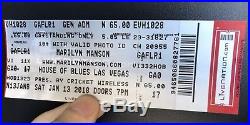 Marilyn Manson Las Vegas Concert Poster 1/13/2018 Heaven Upside Down Tour RARE
