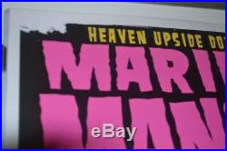 Marilyn Manson concert poster