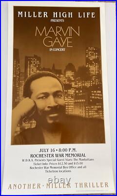 Marvin Gaye 1983 Rochester, NY Concert Poster