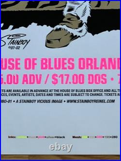 Mastodon Orlando House of Blues'07 Original Concert Poster Uncut Proof Stainboy