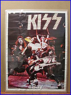 Medium vintage KISS original rock band concert poster music artist 7855