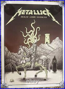 Metallica 6/14/2017 VIP Print San Antonio TX Concert Poster Original