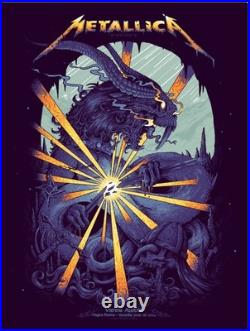 Metallica Concert Poster Austria 2024 Signed And Numbered