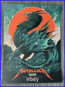 Metallica Concert Poster Ken Taylor Madrid 2022