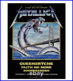 Metallica Concert Poster -Oakland 1991 Soundgarden Day On Green