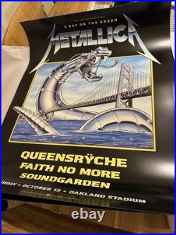 Metallica Concert Poster -Oakland 1991 Soundgarden Day On Green