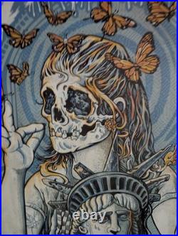 Metallica Hardwired Self Destruct 2017 Concert poster Angryblue Spit out Bone
