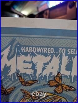 Metallica Hardwired Self Destruct 2017 Concert poster Angryblue Spit out Bone