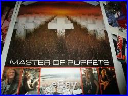 Metallica Promo Vintage Poster Concert Tour Master Of Puppets 1986 80 NO T Shirt
