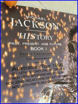Michael Jackson 1996 Australian Tour Original Vintage Concert Poster 100 x 70cms