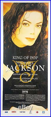 Michael Jackson 1996 HIStory Tour Prague Concert Poster
