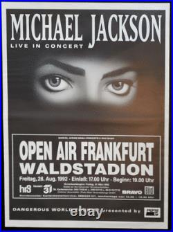 Michael Jackson Concert Poster 1992 Frankfurt
