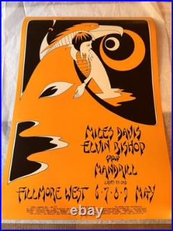 Miles Davis BG 279 Fillmore Concert Poster 1971 DAVID SINGER BILL GRAHAM