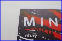Ministry Band Cave Club Austin 1987 Signed Kozik Concert Poster RARE Original Ministry Band Cave Club Austin 1987 Signed Kozik Concert Poster RARE Original